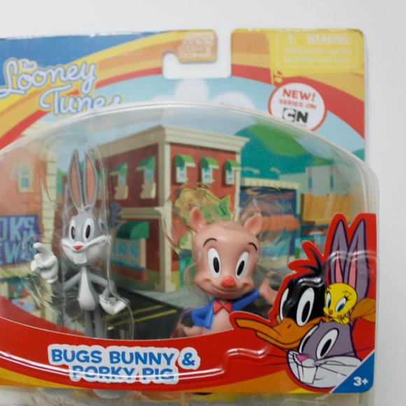 The Looney Tunes Show Bugs Bunny And Porky Pig Toy Figures Warner Brothers 2012 - Picture 7 of 8